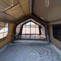 Tente gonflable de luxe pour le camping, grande tente familiale imperméable en Oxford de haute qualité pour 6 à 8 personnes, pour l'extérieur