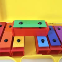Rainbow 8 Tones Xylophone Musical Instrument Metal Handheld Xylophone for Kids