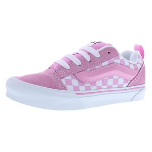 Vans Knu Skool Gs Chaussures pour filles Checkerboard Prism Pink True White Skateboarding - Product Image 5