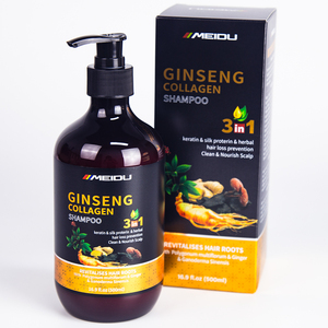 แชมพูโสมคอลลาเจน 3-in-1 สูตรสมุนไพรเคราตินโปรตีนไหม 500 มล. ราคาโรงงาน - Product Image 1