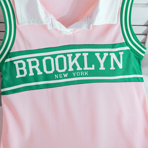 Robe midi plissée sans manches pour petite fille, col rond, imprimé, coupe trapèze, respirante, avec nœud, personnalisable ODM - Product Image 5