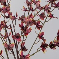 Orchidée Phalaenopsis artificielle en silicone à toucher réel, 97 cm, 3 tiges, pour la décoration de la maison et des mariages