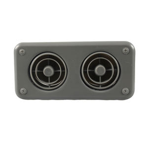 Sortie double grise - Grille d'aération - Compatible avec : Machines de chantier et véhicules de rénovation 190 x 92 mm Climatisation Grille d'aération - Product Image 3