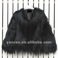YR499 femmes mode véritable chèvre agneau manteau de fourrure accepter personnalisé faire veste en peau de mouton