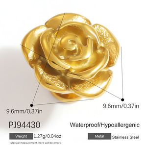 Ciondoli YML e in acciaio inossidabile placcati oro PVD 18K per Crocs, stile oceano, conchiglia, stella marina, fiore, pendenti fai da te staccabili per scarpe Croc - Product Image 3