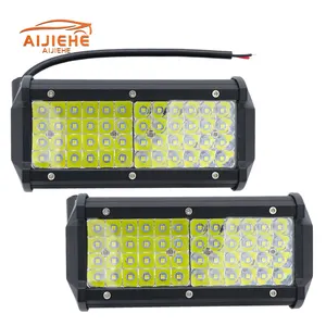새로운 자동차 LED 라이트 바 144W 7 인치 개조 LED 작업 빛 오토바이 스포트 라이트 오프로드 자동 조명 액세서리