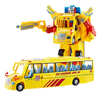 Jouet de bus scolaire transformable pour enfants 2022, robot de déformation, jouet de voiture de bus