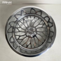Jantes simples de luxe à haute charge, noires/polies, à lèvre profonde, 6 trous, 20x14 22x10 22x12 22x16 24x12 24x14 26x12 -44mm de déport