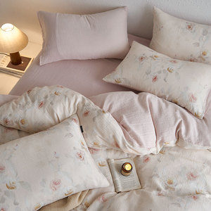 Trung Quốc 4 cái tấm ga trải giường bộ đồ giường thiết lập nhà dệt may đôi Sheer 100% cotton bedcover bộ đồ giường chất lượng tốt Duvet cover bộ đồ giường - Product Image 2