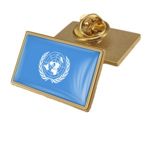 Wholesale <strong>Customized</strong> Light Metal Country Flag Enamel Badge Badge Cross <strong>United</strong> <strong>Nations</strong> Flag Badge - Product Image 2