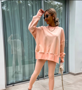 ชุดกีฬาสำหรับผู้หญิงชุดวอร์มสองชิ้นเนื้อนุ่มระบายอากาศได้ดี - Product Image 6