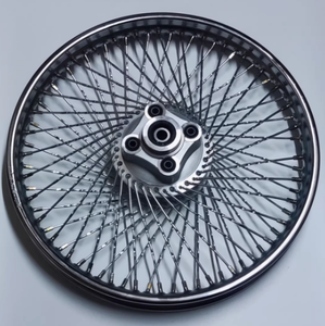 Nuevo Ensamblaje de Llanta de Acero para Rueda Delantera y Trasera Mod Retro CG125 con Eje de Tambor de Freno Cifrado de 72 Agujeros para Motocicletas - Product Image 2