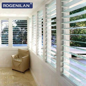 ROGENILAN Fenêtre à persiennes en aluminium et verre, étanche, personnalisable, avec double vitrage Low-E réglable pour fenêtres - Product Image 2