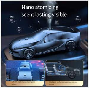 Difusor de Aroma para coche, pulverizador automático inteligente de Perfume, aleación de aluminio, alimentado por USB, modelo de decoración Interior de coche de lujo - Product Image 5