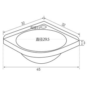 Évier mural triangulaire compact en acier inoxydable SS304, lavabo durable en acier inoxydable pour <span class=keywords><strong>salle</strong></span> <span class=keywords><strong>de</strong></span> <span class=keywords><strong>bain</strong></span> compacte et <span class=keywords><strong>caravane</strong></span> - Product Image 6