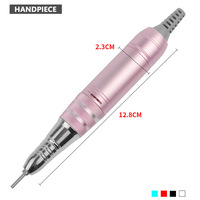 Kit de manucure portable pour salon et domicile, perceuse à ongles entièrement automatique à brosse en carbone, faible bruit, lime à ongles électrique, dissolvant de cuticules