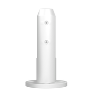 Paire de supports coniques modernes en verre trempé pour montage au sol, robustes et solides, pour terrasses et escaliers