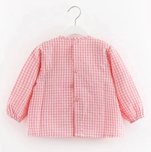 Vente en gros tablier à manches longues dessin pour bébé chemise pour enfants blouse tablier à smocks vêtements pour bébé - Product Image 5