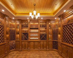 Luxe Villa Wijnopslagruimte Op Maat Massief Houten Barkast Euro Moderne Stijl Bar Kast Wijnkelder - Product Image 6
