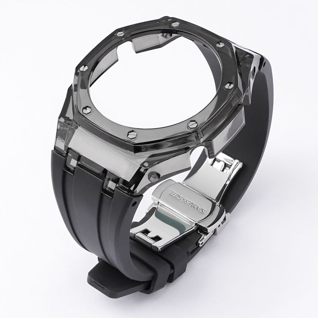 Free Combination case Strap for G A2100 with Butterfly Buckle Replacement Watch Bands Strap Case for g s Hock G A-2100 Mod Kit