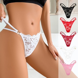 <span class=keywords><strong>Tanga</strong></span> Sexy con lazo de encaje, insertable, romántico, transpirable y cómodo, encaje ajustable, <span class=keywords><strong>Tanga</strong></span> de mujer pura y sensual - Product Image 1