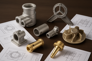 Профессиональный дизайн, латунные литейные детали, пескоструйная обработка, латунная инвестиционная отливка - Product Image 3