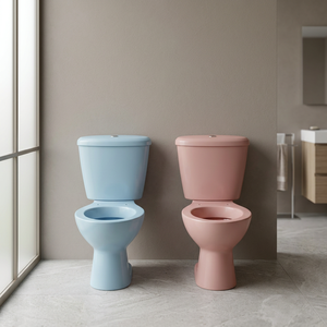 Inodoro de Cerámica Moderno Italiano de Dos Piezas, Montado en el Suelo, con Doble Descarga y Sifón en S, para Baño - Product Image 5