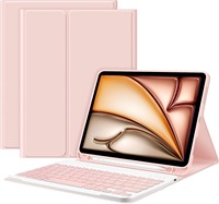 Clavier pour iPad Pro/Air 10,9/11 pouces, interrupteur à ciseaux, rétroéclairage RVB, ultra fin, sans fil BT, magnétique, nouveau, imitation cuir