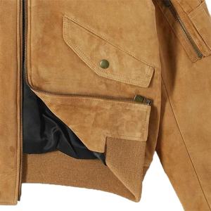 Wholesale Custom <b>Mens</b> Spring Clothing Varsity <b>Jacket</b> Classic Lambskin <b>Suede</b> <b>Jacket</b> Baseball Designers <b>Jackets</b> for <b>Men</b> - Product Image 4