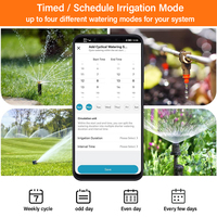 Minuterie d'arrosage intelligente WiFi Programmable Programmation d'irrigation de jardin Retard de pluie/Verrouillage enfant/Manuel/Système d'irrigation automatique