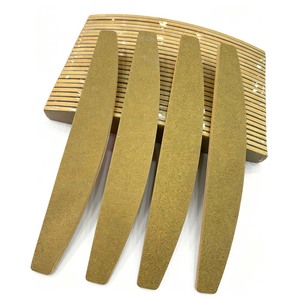 Lime à <span class=keywords><strong>ongles</strong></span> Amilay Premium Gold en papier de verre, grain 100/180, forme demi-lune, lavable, réutilisable, pour manucure, vente en gros, OEM, logo personnalisé - Product Image 1