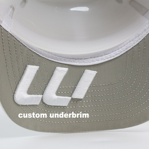 HS40 6 ألواح للرجال بيضاء مخصصة مطرزة شعار مثقب قبعة مقاومة للماء - Product Image 6