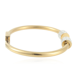 Bracelet en cristal pour femme, doré, serti de strass, géométrique, pour tous les jours, 13007 - Product Image 2