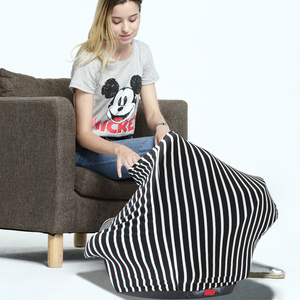 Grande taille spandex/polyester bébé siège auto poncho multi usage écharpe d'allaitement d'allaitement housse de protection - Product Image 3