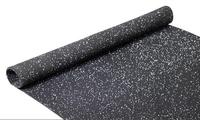 Rollo de goma para suelo de gimnasio de alta calidad, rollo de goma para suelo antideslizante negro EPDM para interiores