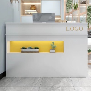 Kelly Chinese Factory Produces Cheap Reception Desk With LED Lights Simple Small bar Counter - Product Image 3