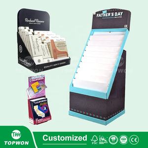 Espositore personalizzato per la promozione delle vendite del giorno del papà del supermercato pieghevole Pop cartone personalizzato per la vendita al dettaglio portatile per pavimenti in cartone Pos - Product Image 6