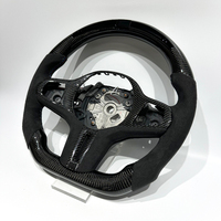 Volant en suède haut de gamme avec fibre de carbone noire et LED pour BMW Série G G11G42 G20 M2 G87 M3 G80 M4 G82 M5 G90 G01 G05