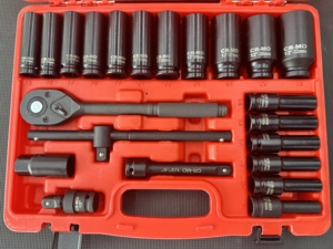Factory Direct 23pcs 1/2 Impact <strong>Socket</strong> Set Metric With Deep <strong>Socket</strong>/ <strong>Ratchet</strong> Handle /universal Joint/ Extension Bar For Heavy Dut - Product Image 3