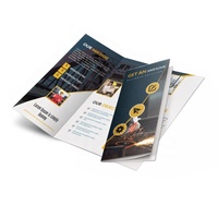A5 A4 Publicité Personnalisée Dépliant Dépliant Brochure Catalogue Affiche Pliage Flyers Impression