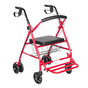 Fuyi Foldable Four-Wheel <b>Rollator</b> With Seat And Basket For Walking Aid Home Use - Product Image 5