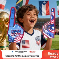 Dedo de Espuma EVA para Fútbol, Artículos para Eventos Deportivos, Impresión de Bandera Nacional, Venta al Por Mayor, Accesorio de Apoyo para Aficionados al Fútbol, Tamaño Grande