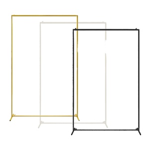 Nouvel arc <span class=keywords><strong>rectangulaire</strong></span> de mariage et accessoires de <span class=keywords><strong>ballon</strong></span> de cadre en fer rond décoration de fête avec pôle unique pour mariages et événements - Product Image 1