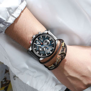 Montre pour homme CURREN 8346, fournisseur en gros de montres de luxe, montre étanche multifonctionnelle, montre de sport à quartz, Relogio Masculino - Product Image 5