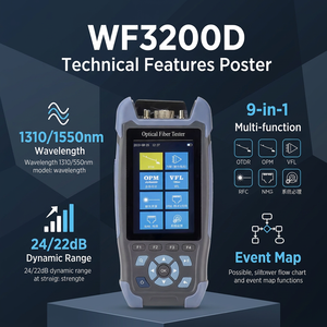 Reflectómetro de Fibra Óptica Portátil ONEFIND WF3200D 1310 1550nm 24 22dB Monomodo VFL OLS OPM para Eventos FTTH - Product Image 2