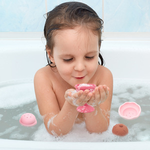 Bloques de Construcción de Diseño Nuevo, Libres de BPA, Juguetes de Baño Apilables de Helado para Bebés, Juguetes Educativos de Aprendizaje para Niños, Bloques de Silicona Apilables - Product Image 3