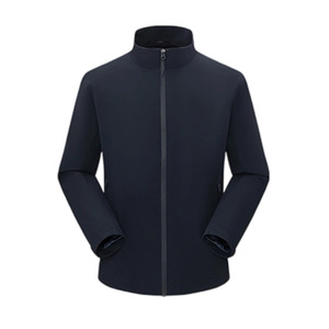 Veste softshell coupe-vent pour homme, col montant, polaire ultra-fine 290g, idéale pour la randonnée en extérieur, personnalisable avec impression de logo - Product Image 1