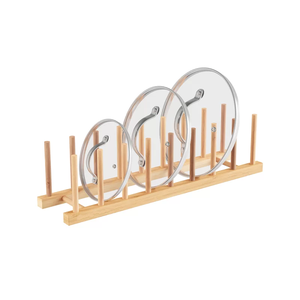 Venta al por mayor de bambú plegable escurridor de platos plegable estante de secado de platos - Product Image 6