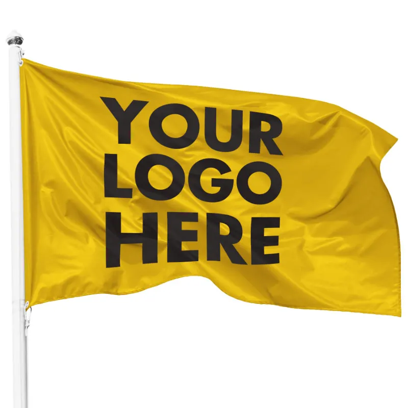 Wereld Beste Vlag Winkel Print Uw Logo Van Goede Kwaliteit 150*90Cm 110Gsm Groot Formaat Gebreide Polyester Custom Vlaggen