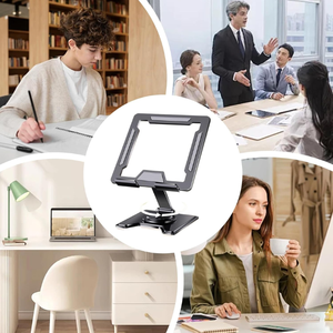 <span class=keywords><strong>Support</strong></span> <span class=keywords><strong>de</strong></span> <span class=keywords><strong>bureau</strong></span> rotatif à 360 degrés en aluminium entièrement en métal refroidissement creux réglable ordinateur regardant <span class=keywords><strong>support</strong></span> paresseux <span class=keywords><strong>support</strong></span> tablette <span class=keywords><strong>PC</strong></span> - Product Image 5